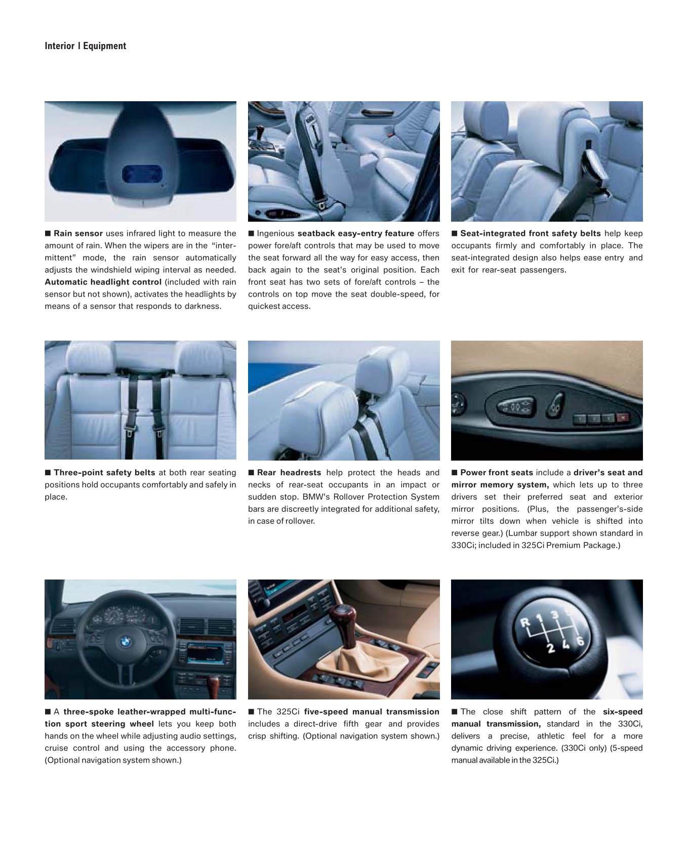 2006 BMW 3-Series Convertible Brochure Page 7